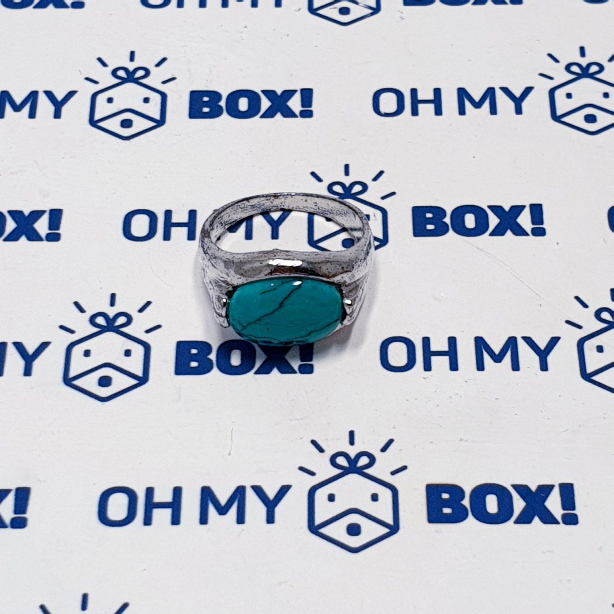 Unisex ring with stone - Green