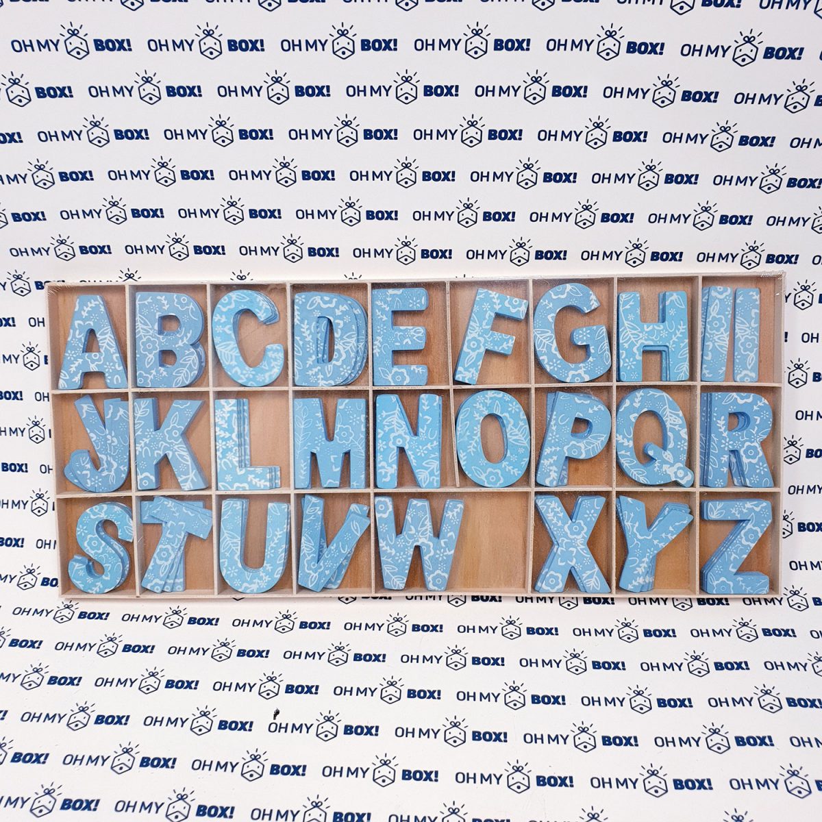 Wooden Alpabet Letters - Blue