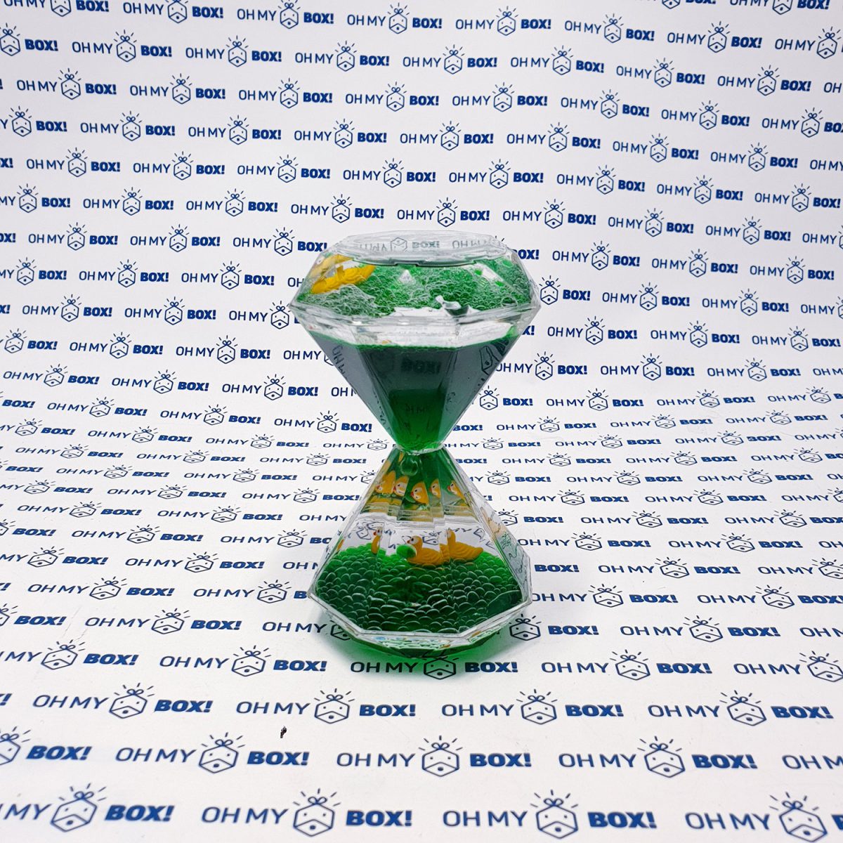 Waterfall Clock  - Two diamonds - Green