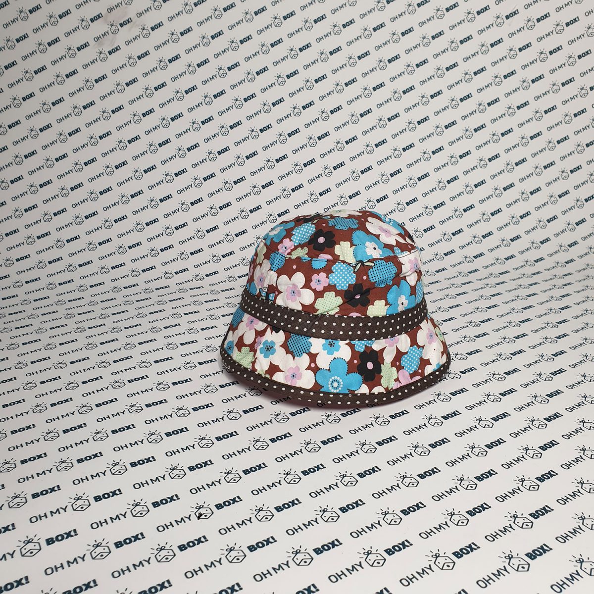 Baby Hat - Floral Pattern - Brown