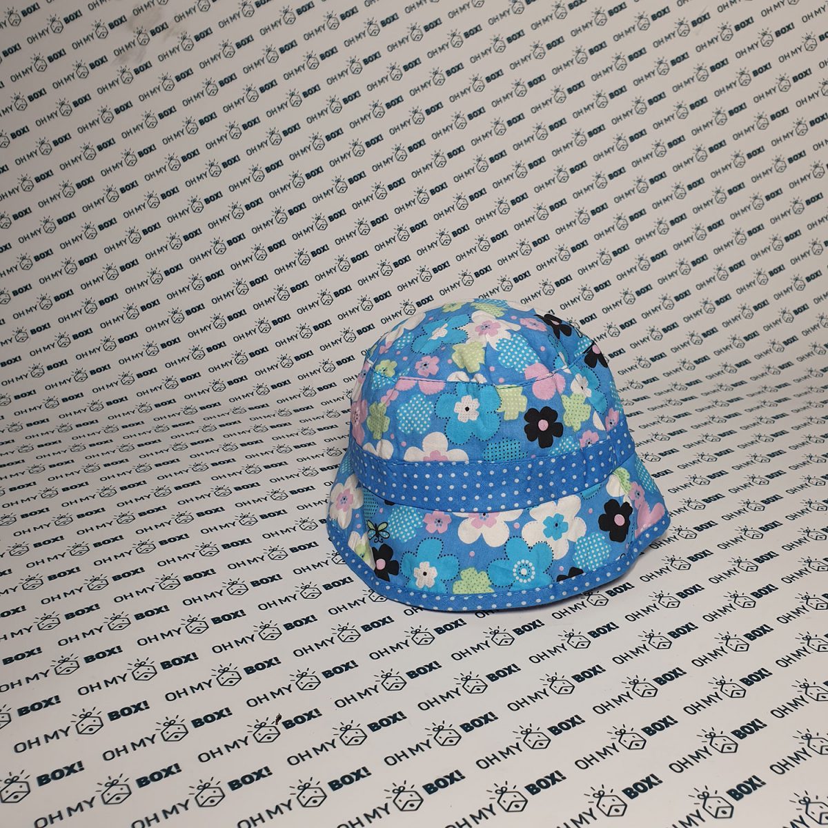 Baby Hat - Floral Pattern - Blue