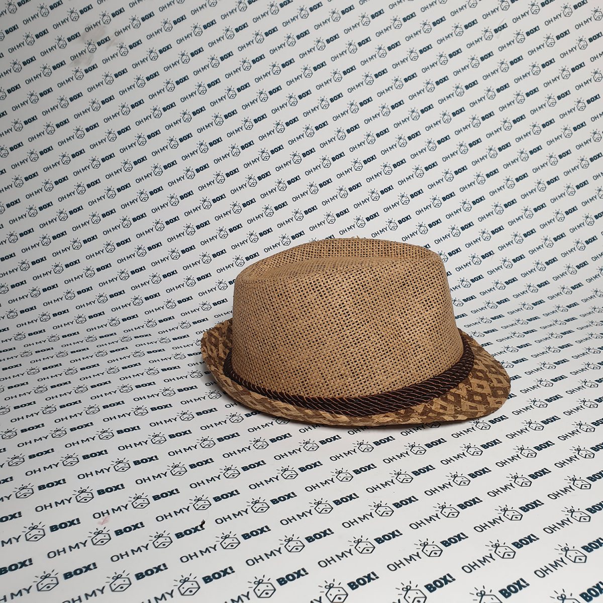 Fedora Hat  - Pattern on Edges Beige