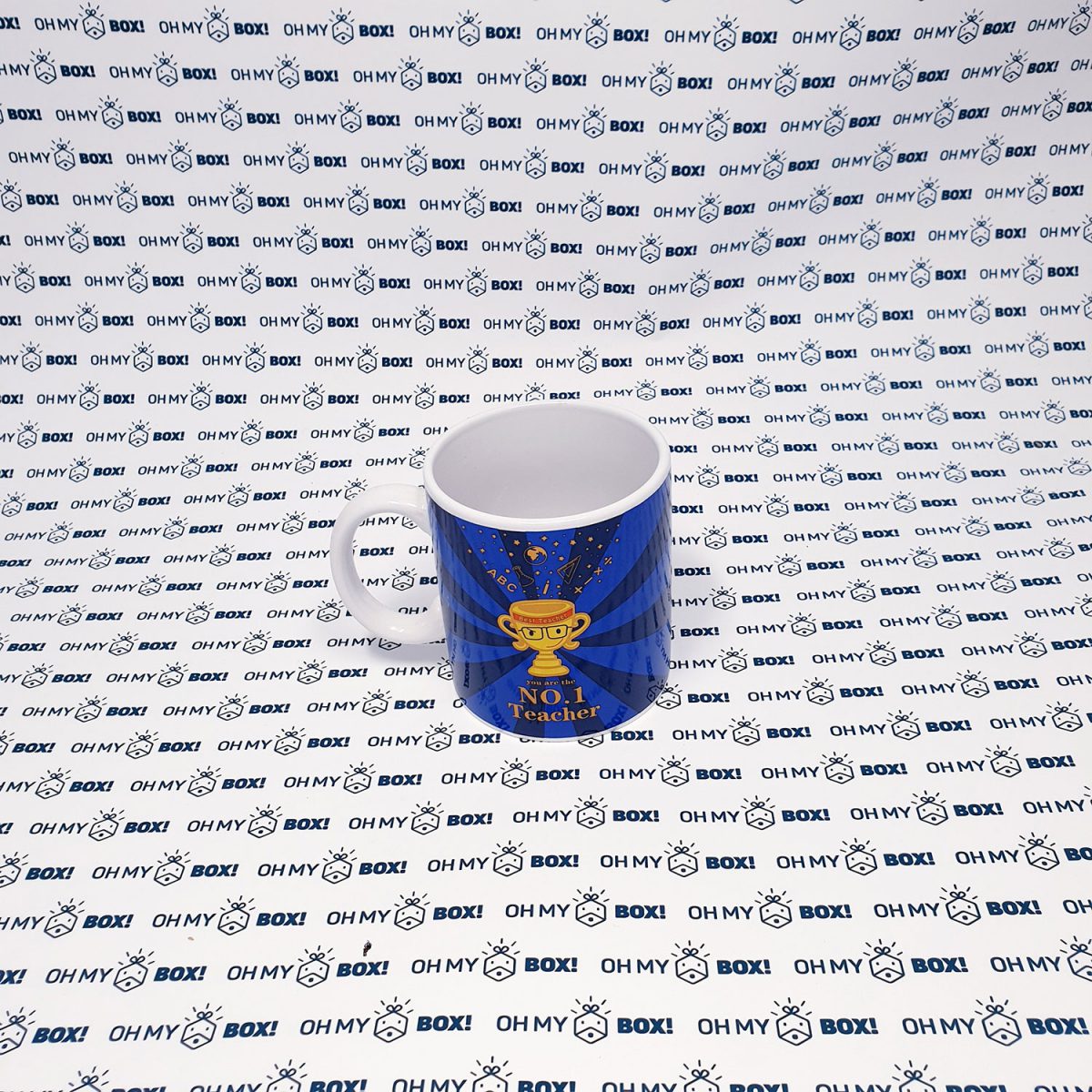 Teacher's Day Big Mug - Blue Trophy