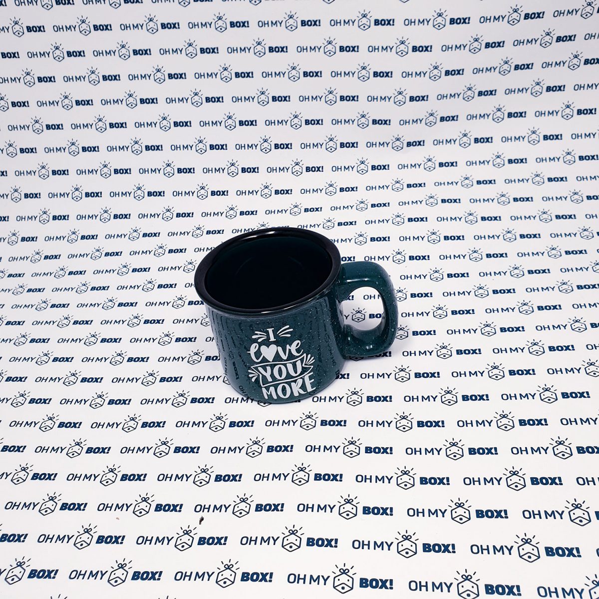 Black Mug with Love Quotes - Green