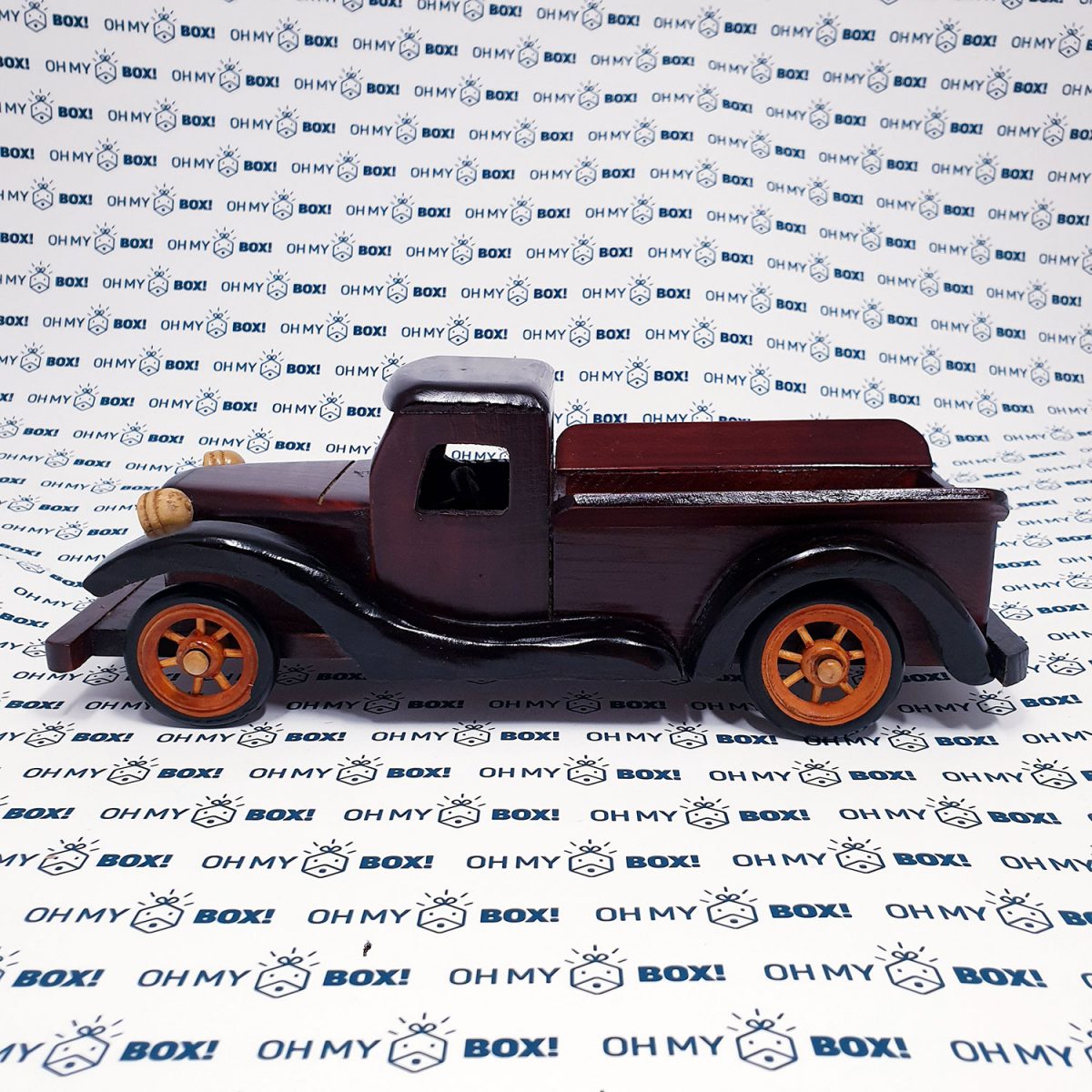 Wooden motorbike classical car - brown