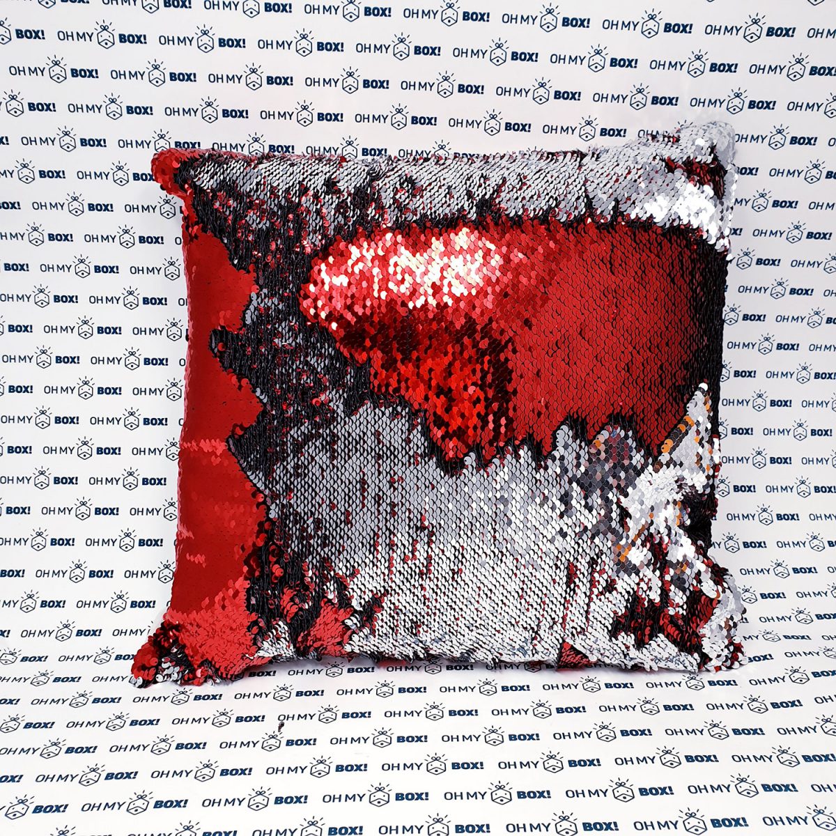 Sequin pillow - Red