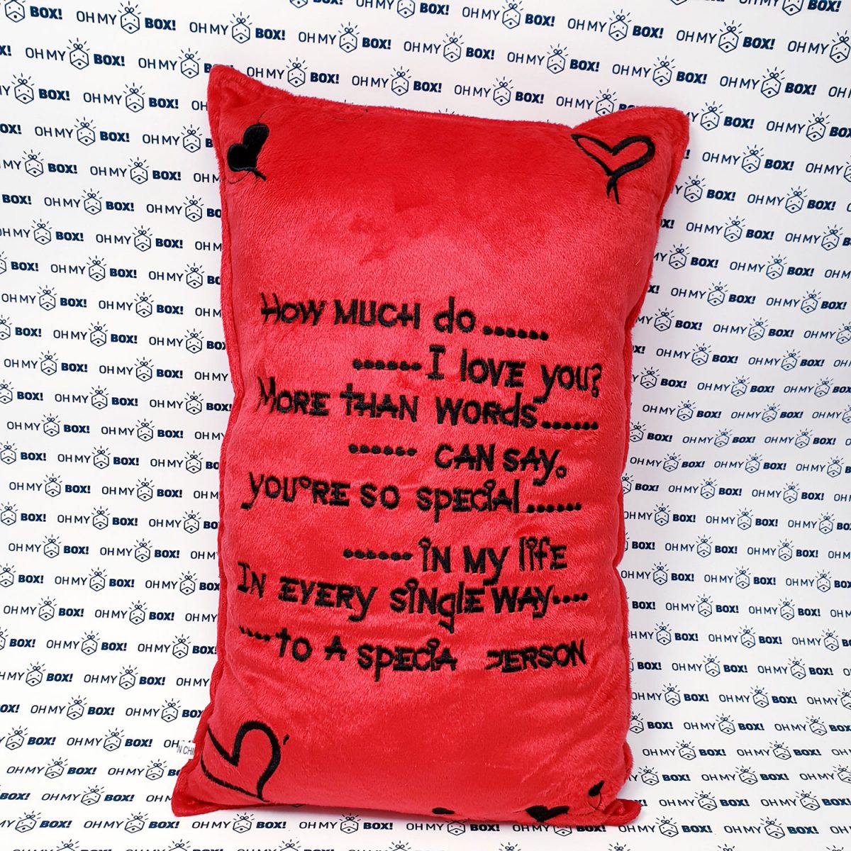 Long Valentine Pillow (Love letter) - Red