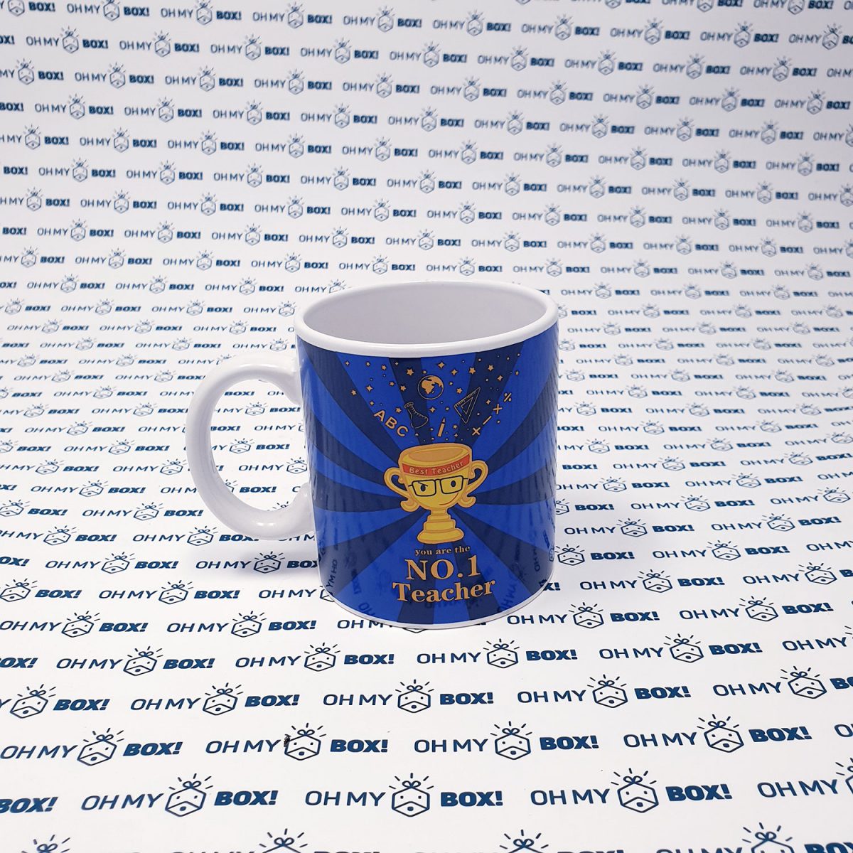 Teacher's Day Big Mug - Blue Trophy