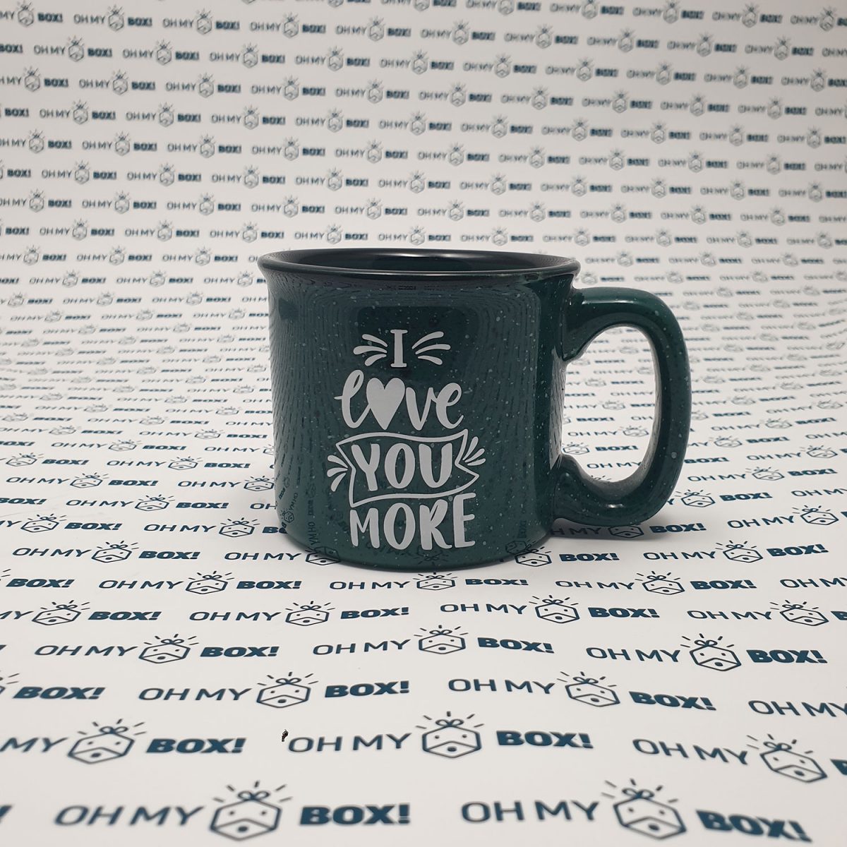 Black Mug with Love Quotes - Green