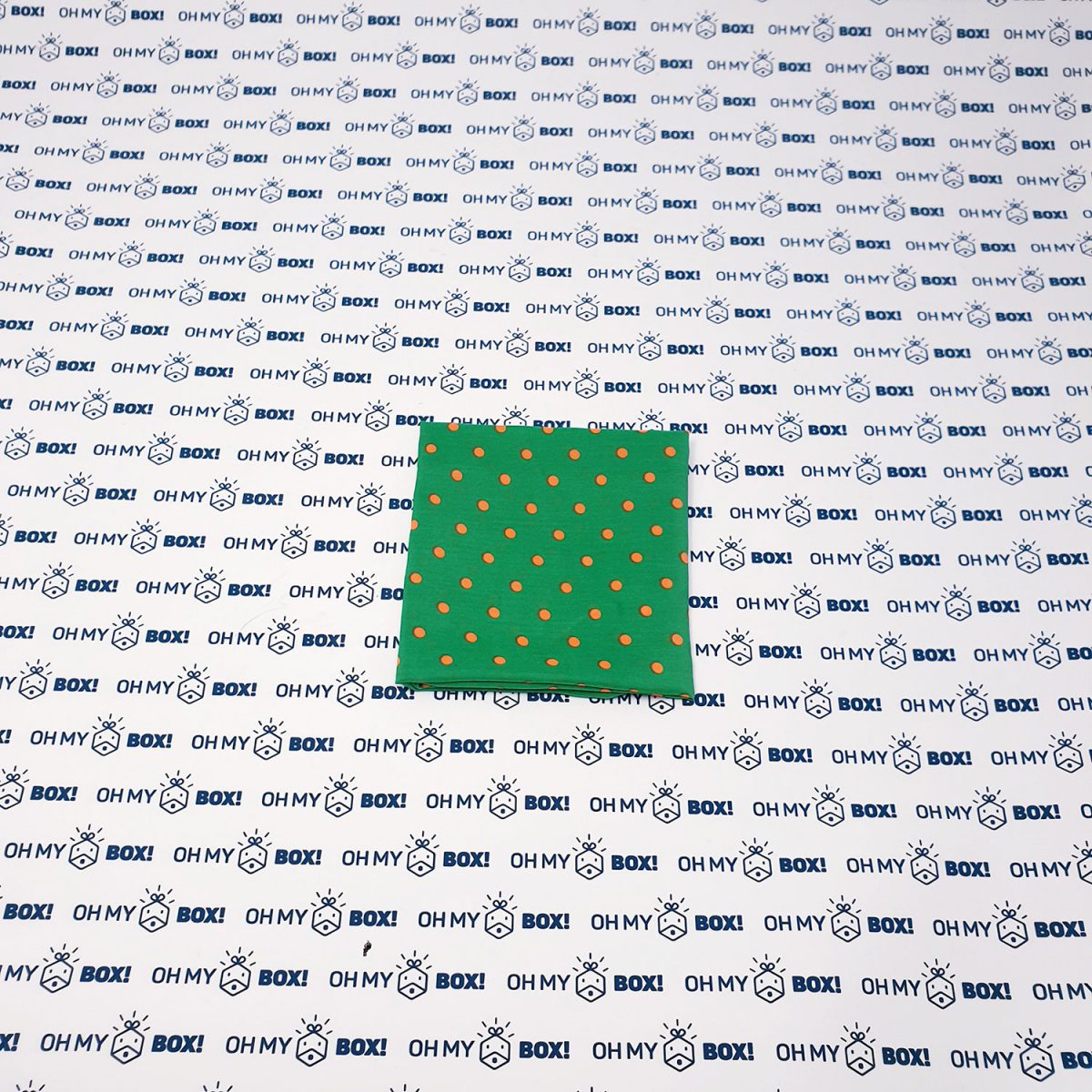 Hair bandana - Green Polka