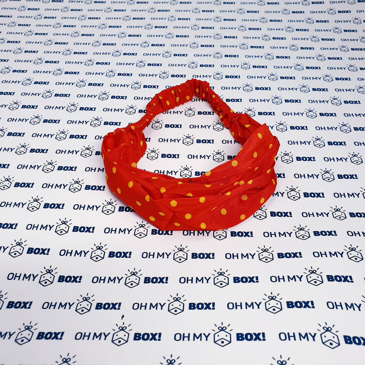 Colorful Bandana - Red with polka dots