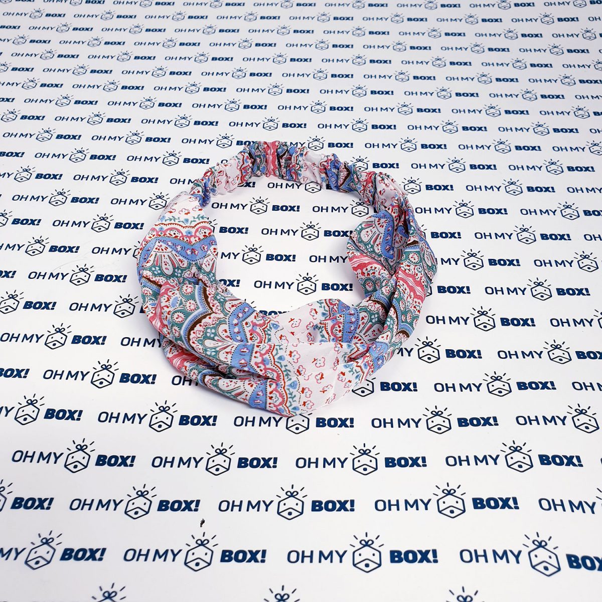 Floral Pattern Bandana - Blue