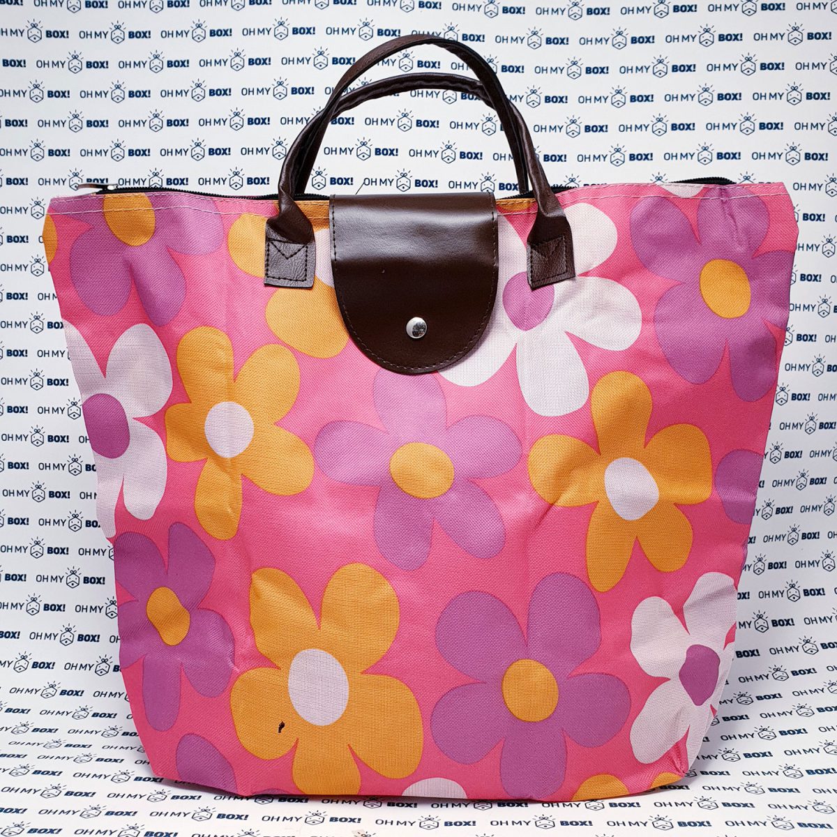 Beach Bag with Colorful  pattern - Flowers