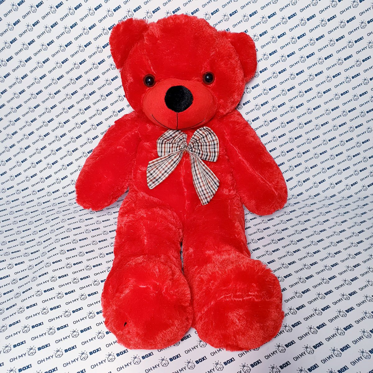 Red Teddy bear with long legs