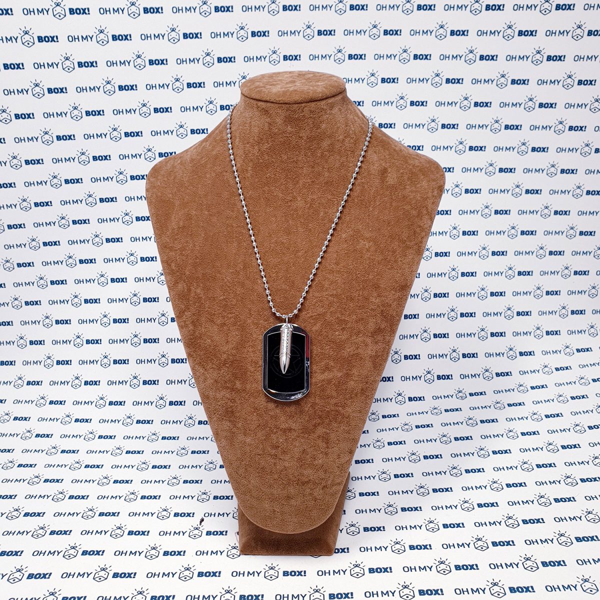 Necklace with pendant and military dog tag – Bullet – Oh My Box