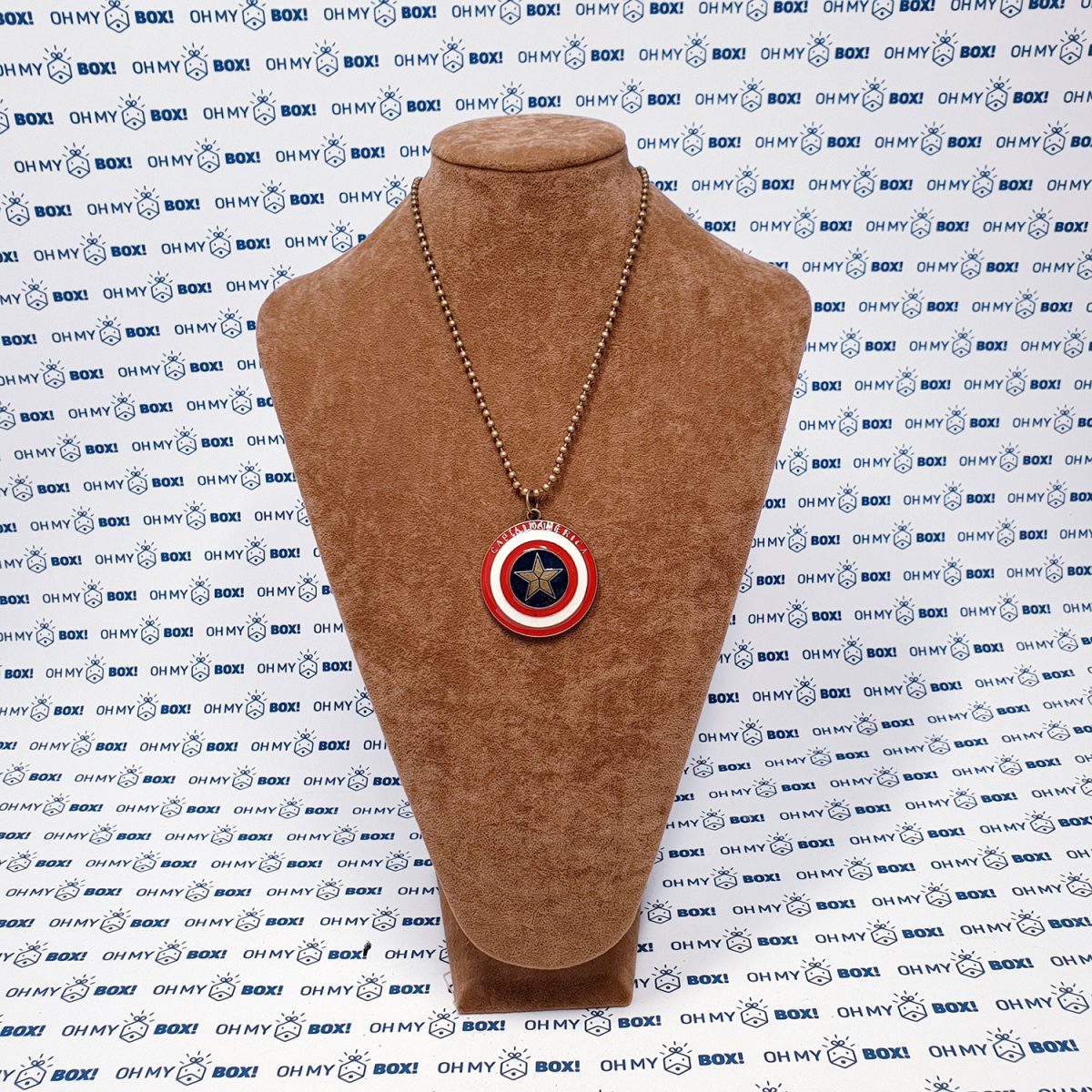 necklace with Superhero, Anime and Other Pendant - Captain America