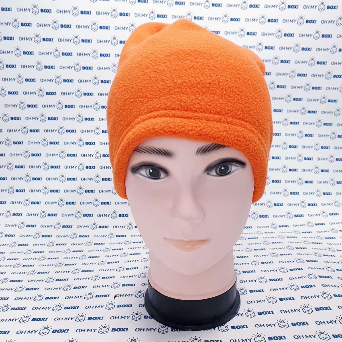 Winter Beanie Hat with String - Solid Color - Orange