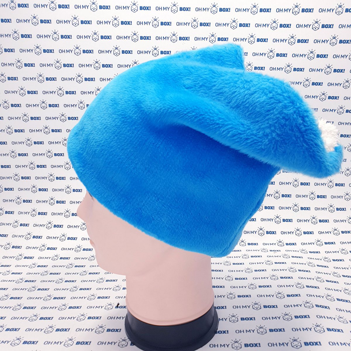 Winter Furry Beanie Hat - Solid Color - Blue