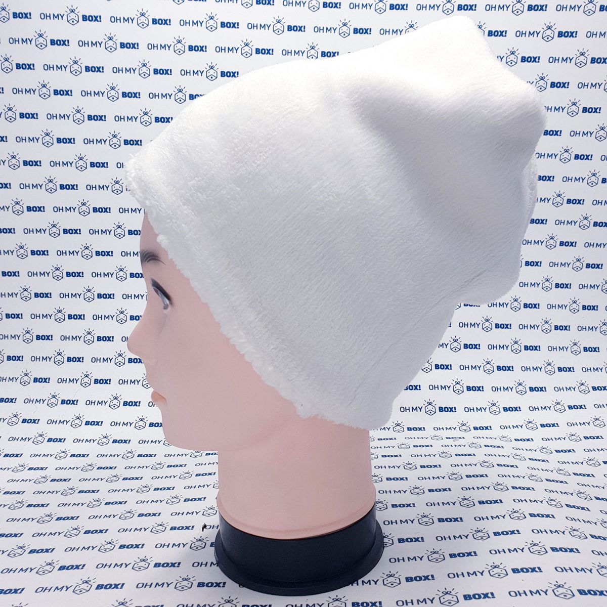 Winter Furry Beanie Hat - Solid Color - White