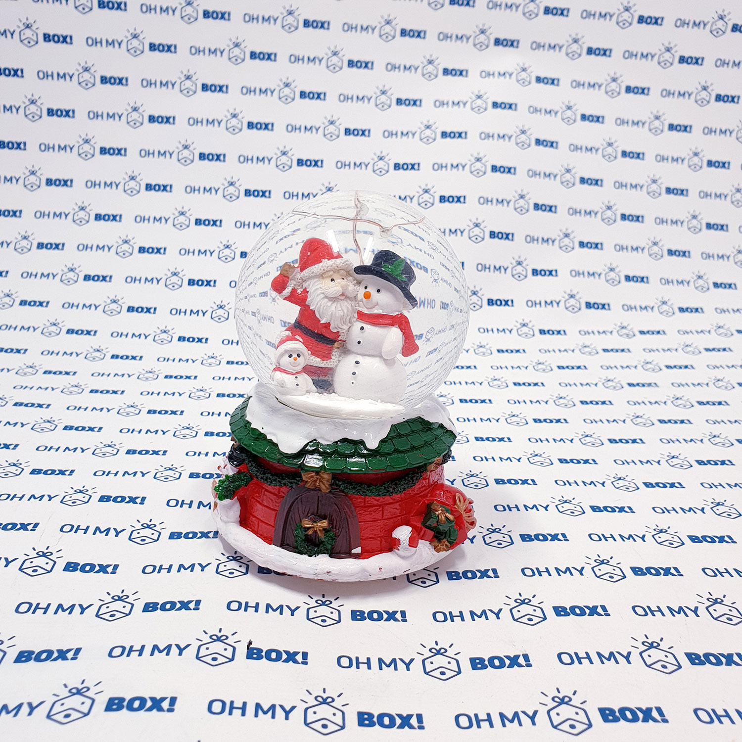 Christmas Snow Globe  - Santa Claus and Snow Man