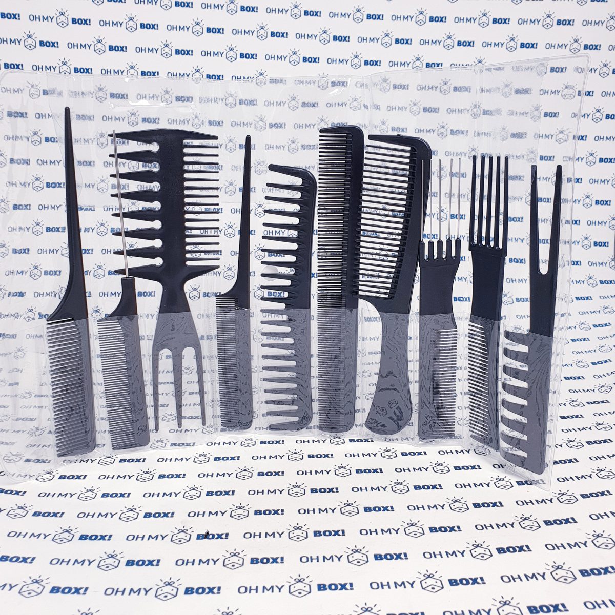 Hairy Combs Set * 10 - Black