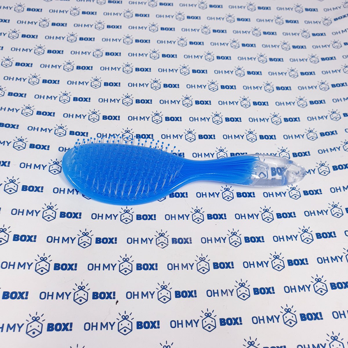 Transparent Colorful Hair Brush - Blue