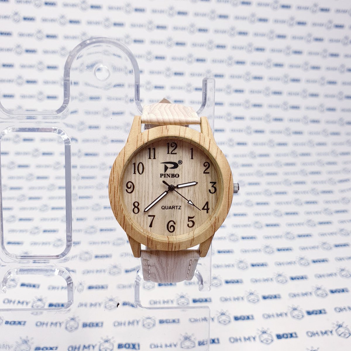 Wood Design Watch - Beige