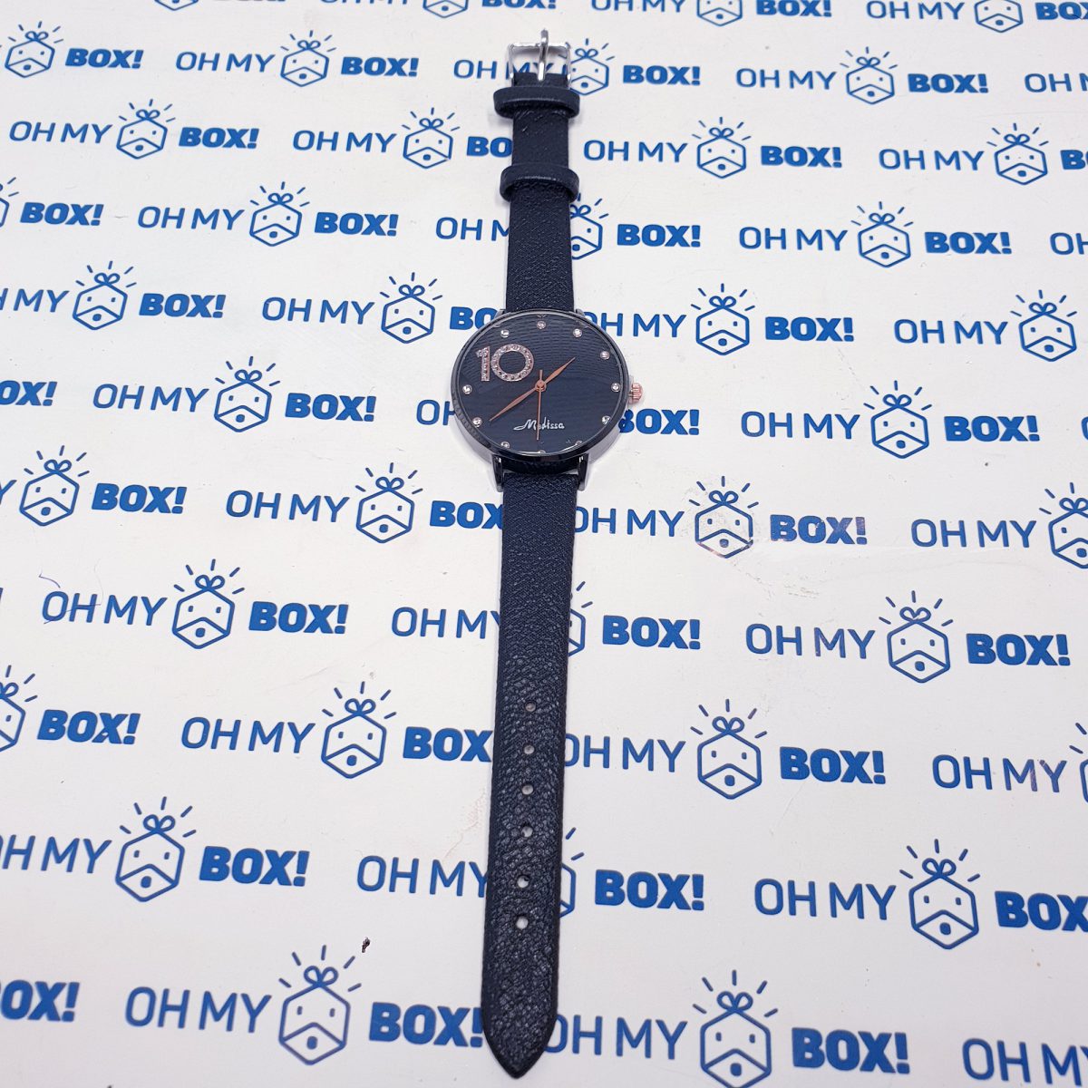 Watch with Glitter Band - Black