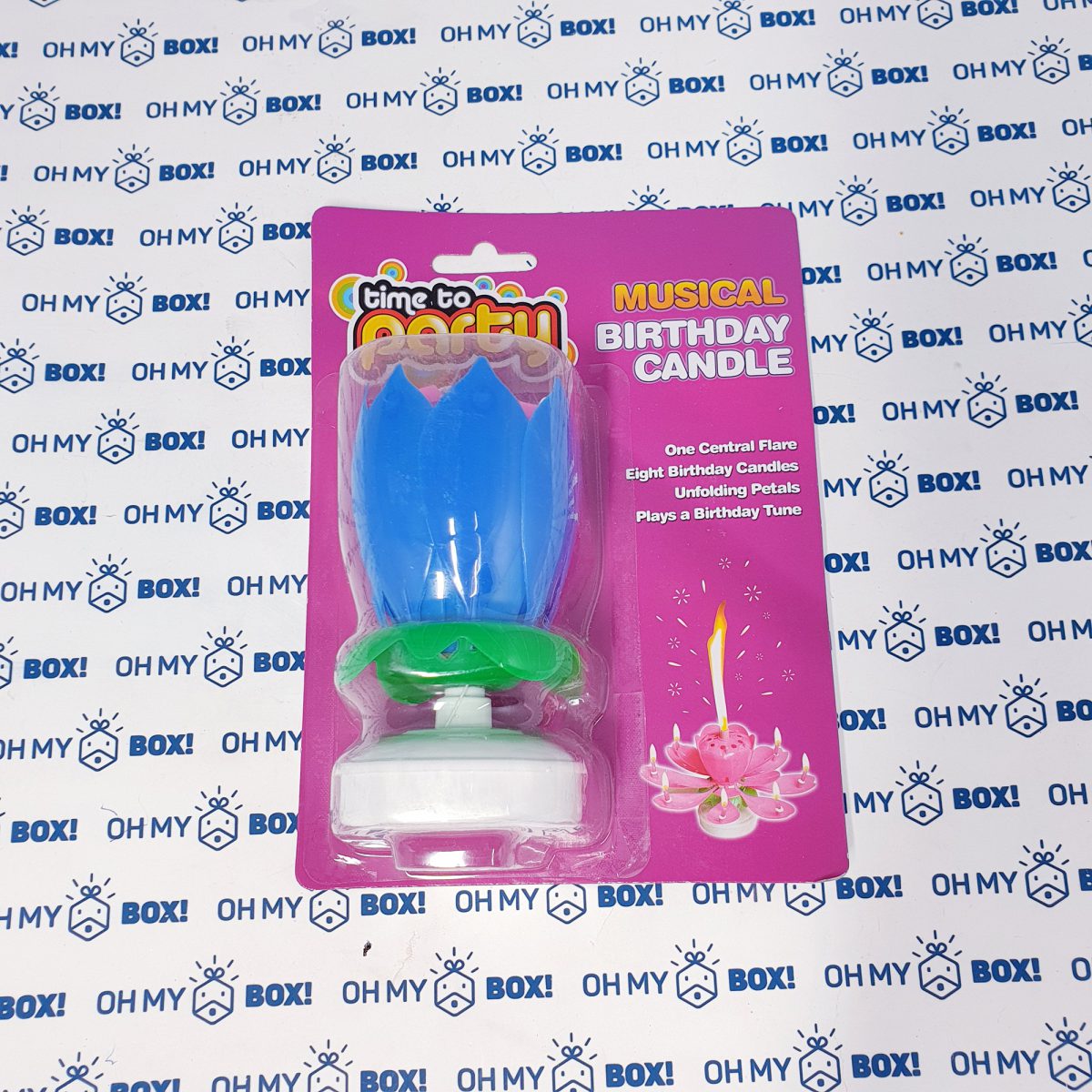 Musical Birthday Candle - Blue