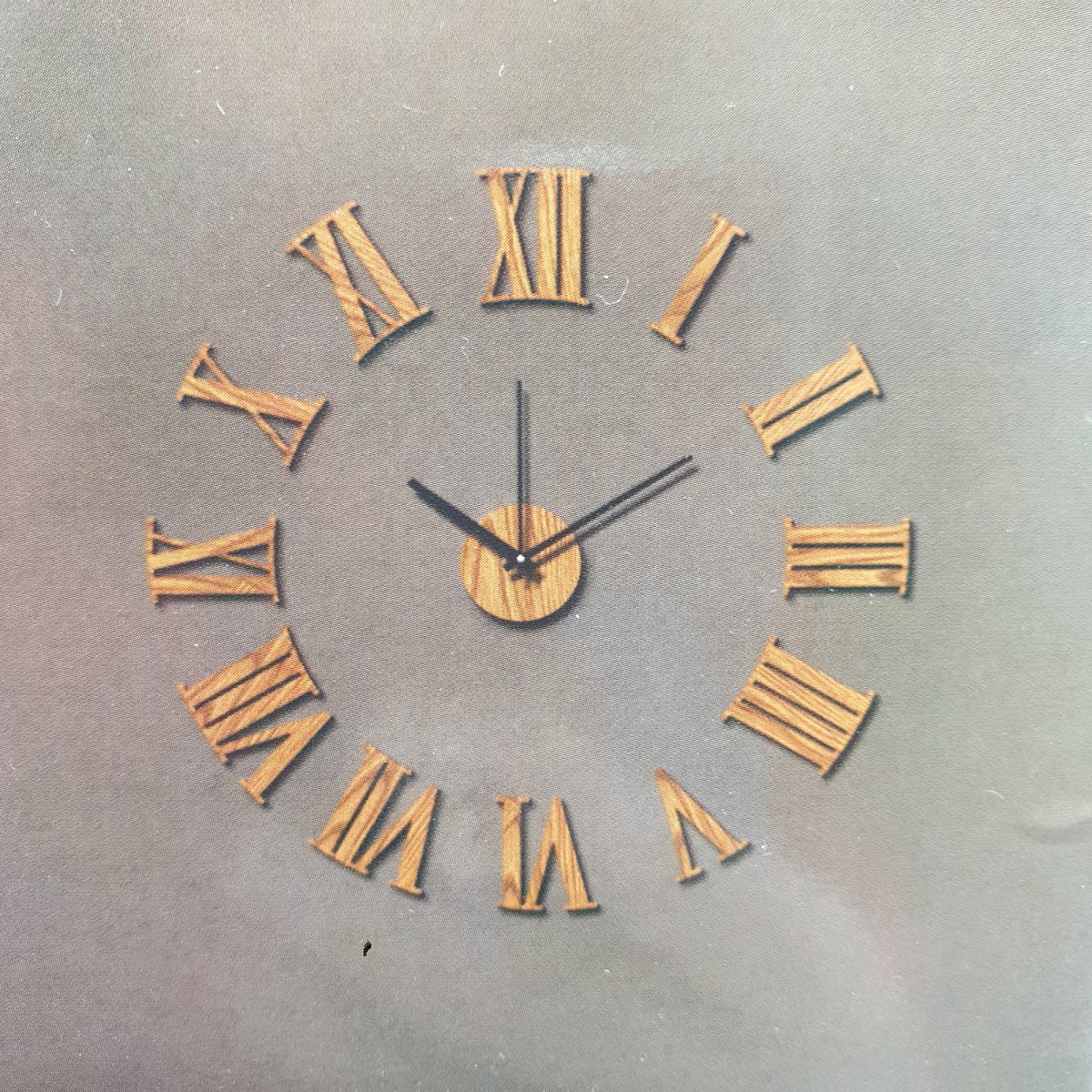 Big Wall Clock - Roman Numerals - Wood