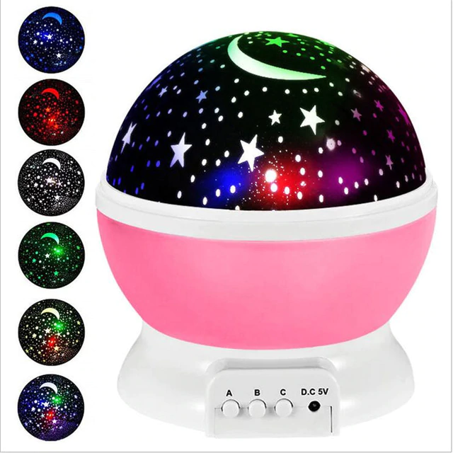 Stars Projection Lamp - Pink