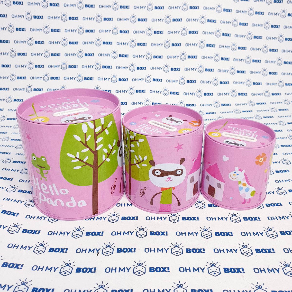 Piggy bank - Cartoon design * 3 - Pink