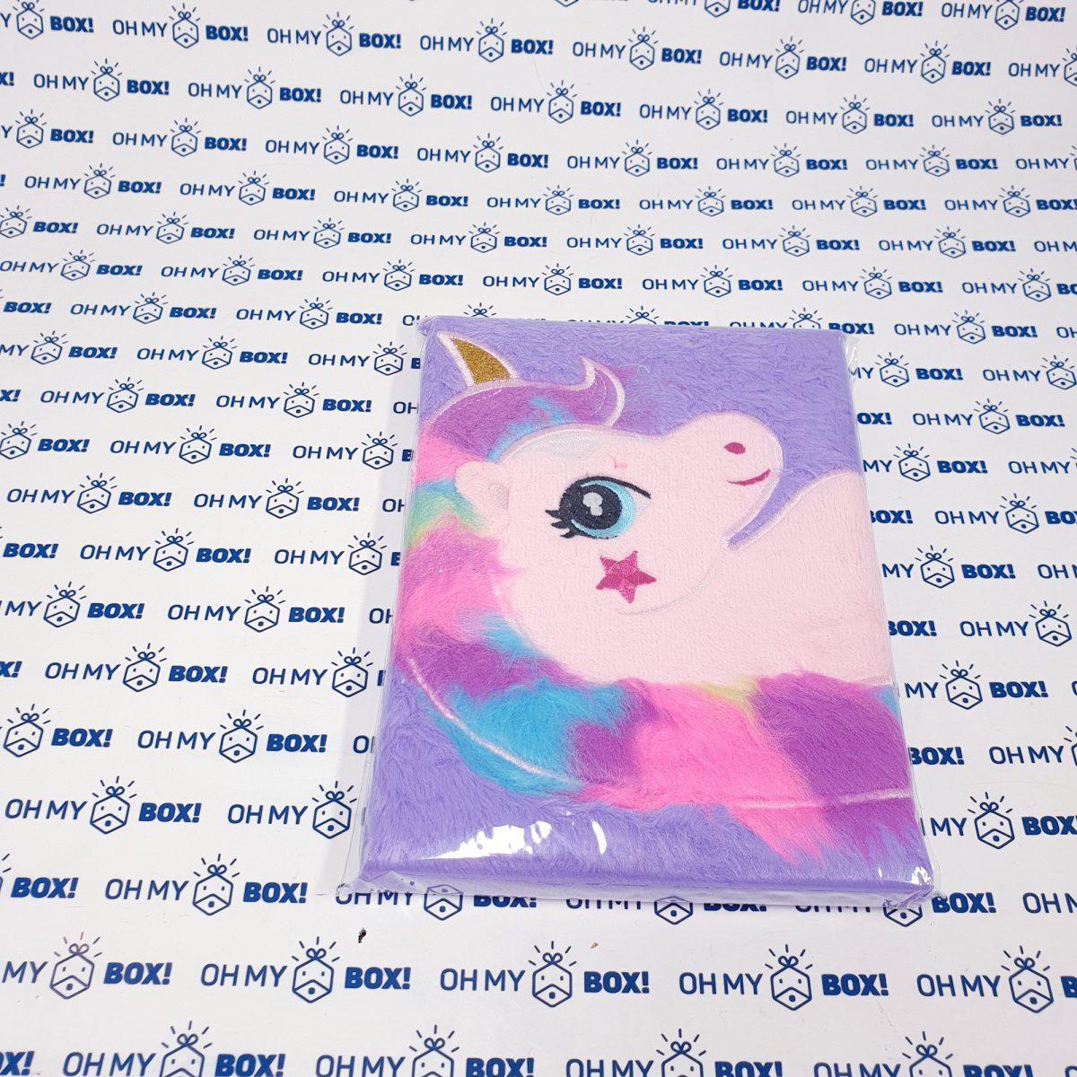 Furry Notebook Diary - Purple Unicorn