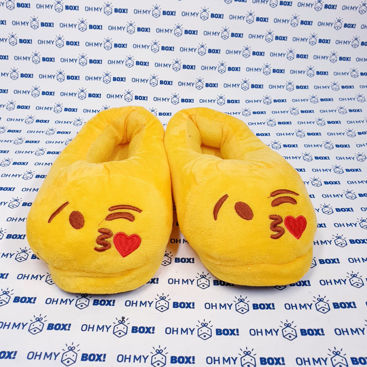 Funny Slippers for Kids - Winking and Blowing Heart Emoji