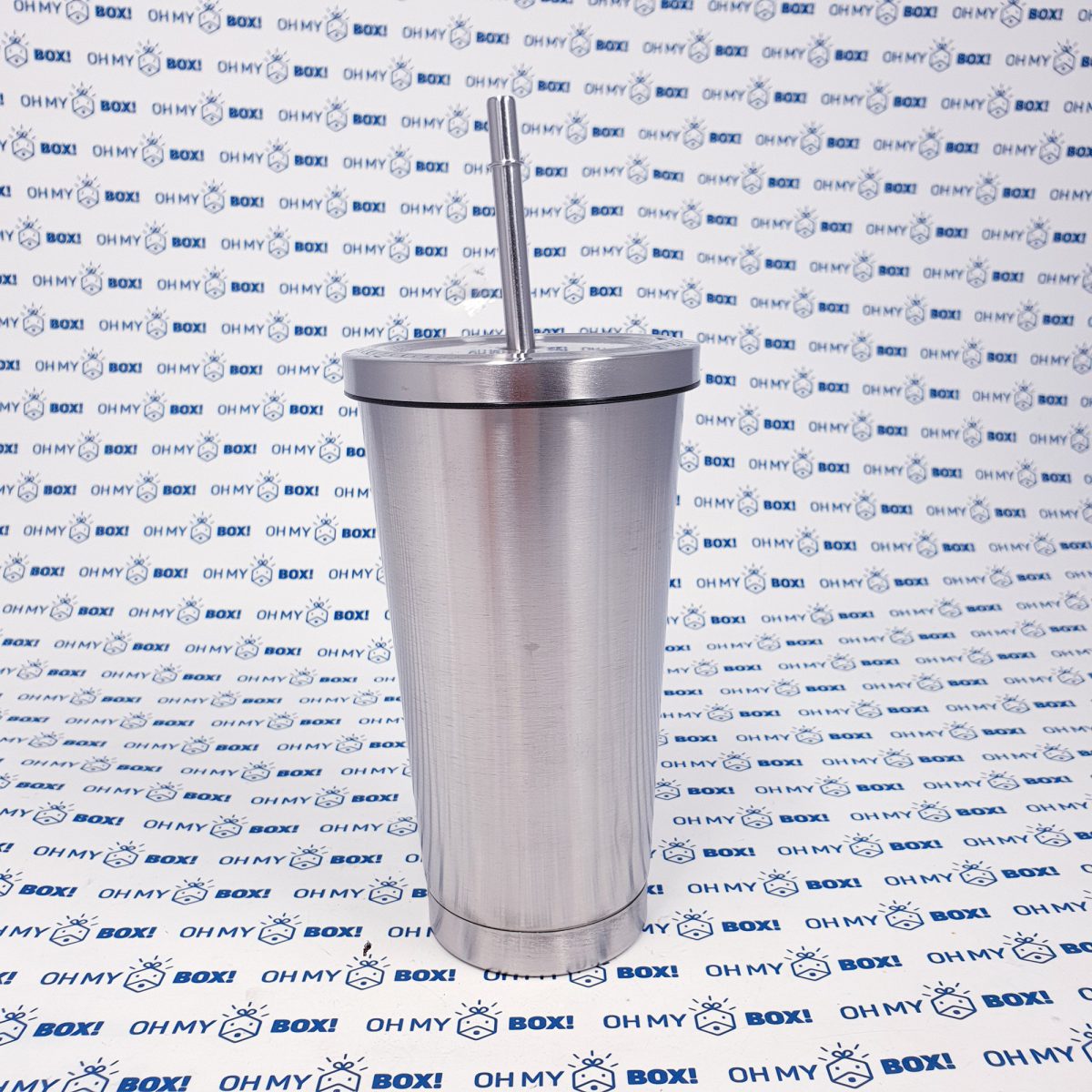 Stainless Steel Cup with Straw  - Bronze