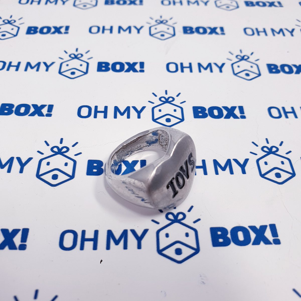 Ring with Text - Toys Silver