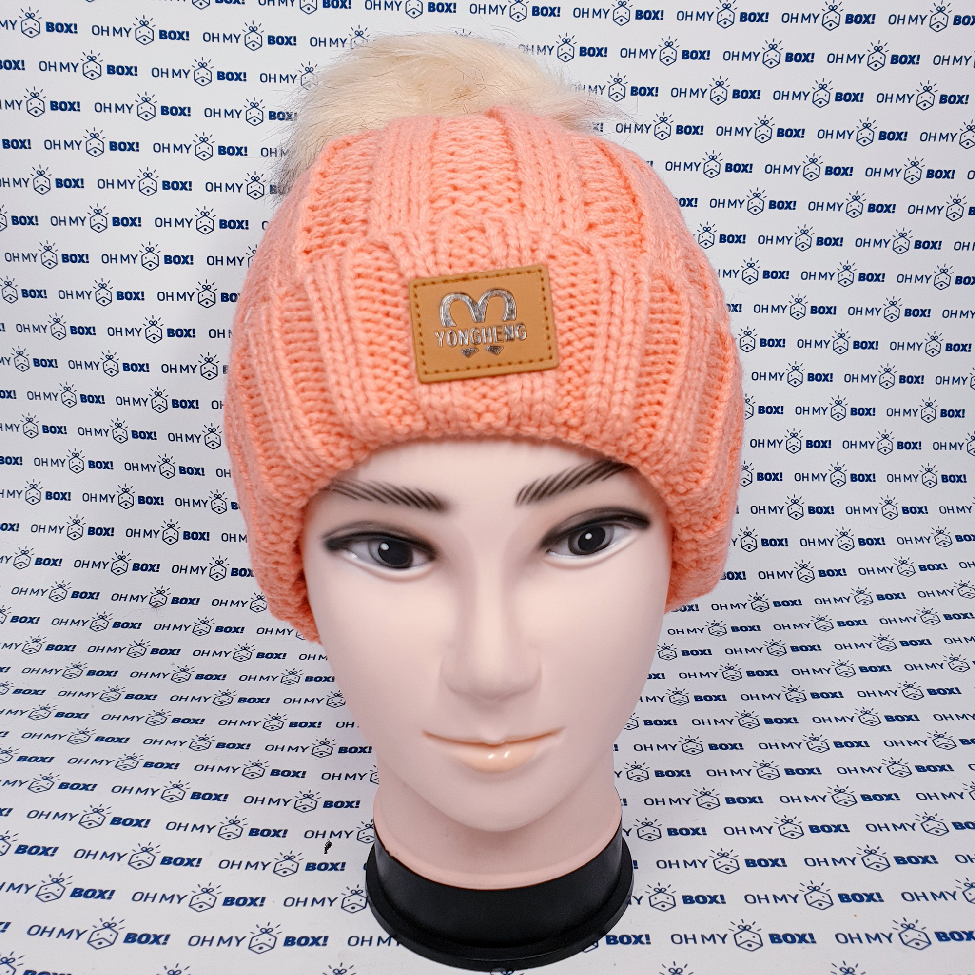 Winter Hat Beanie - Light Orange