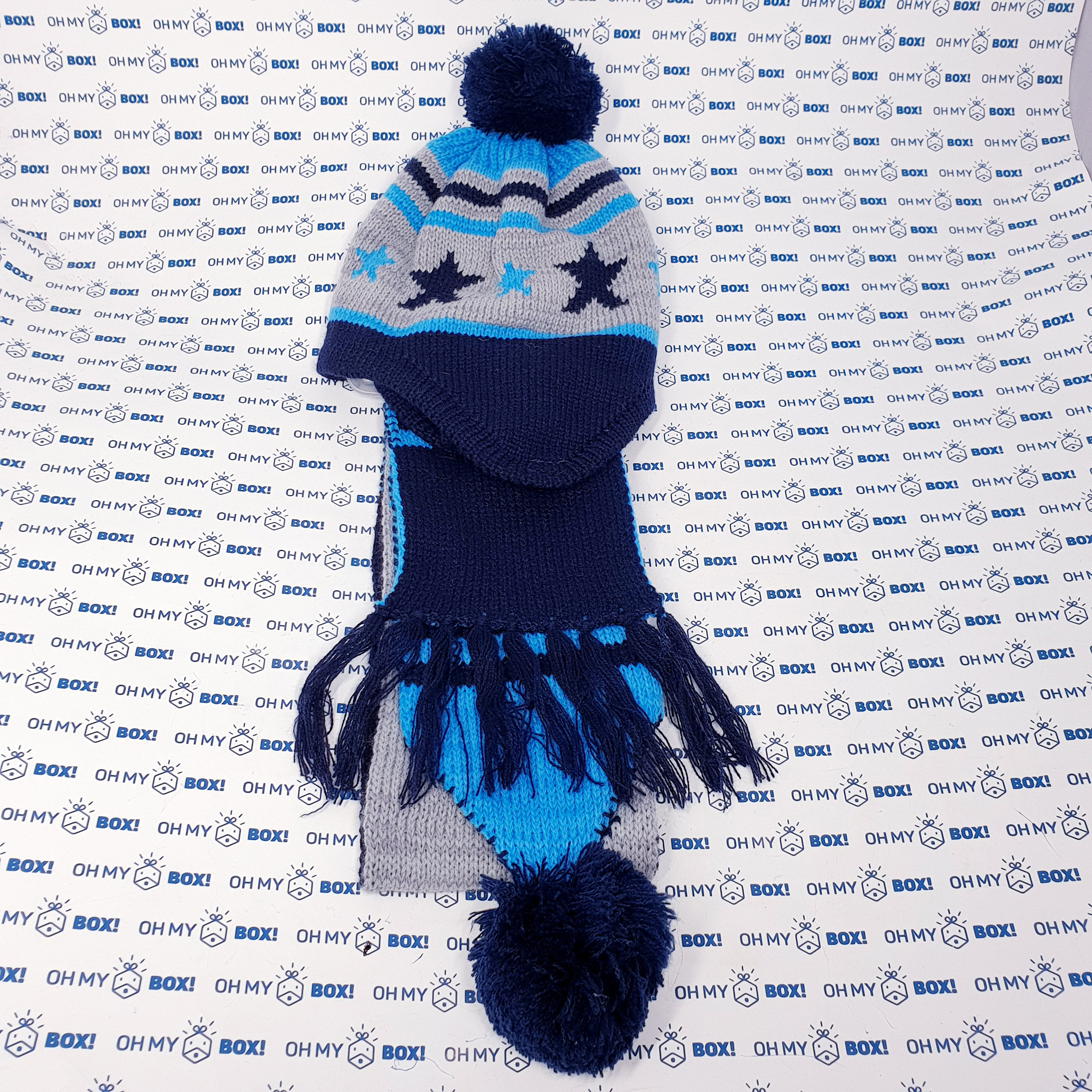 Children Hat and Scarf - Blue