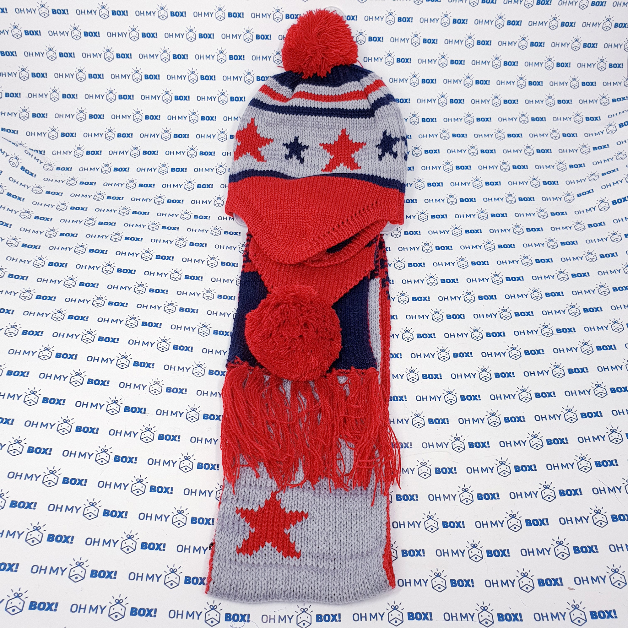 Children Hat and Scarf - Red