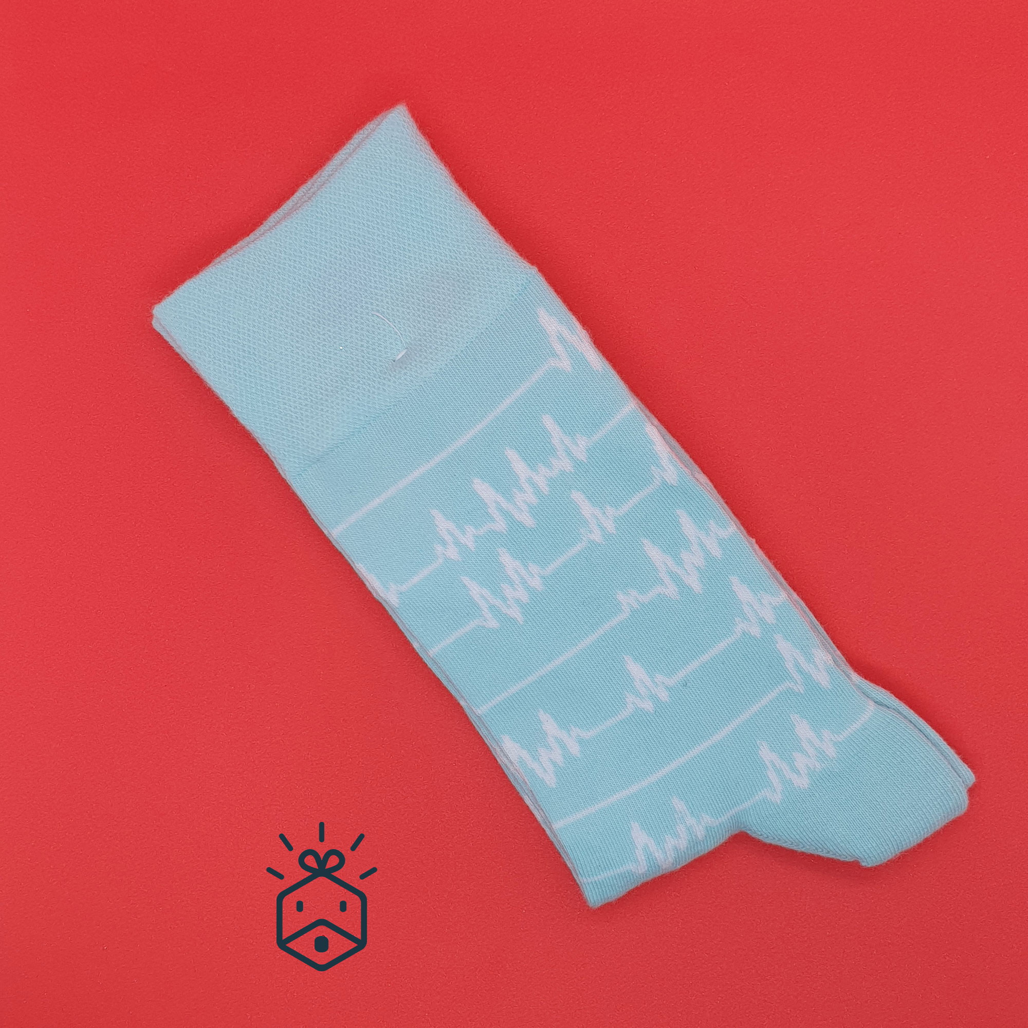 Funky Socks | Blue Heartbeat