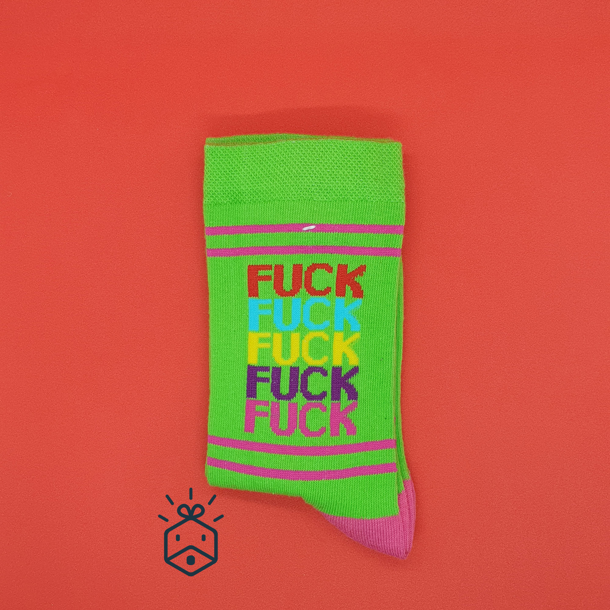 Funky Socks | F*ck F*ck F*ck F*ck F*ck Green