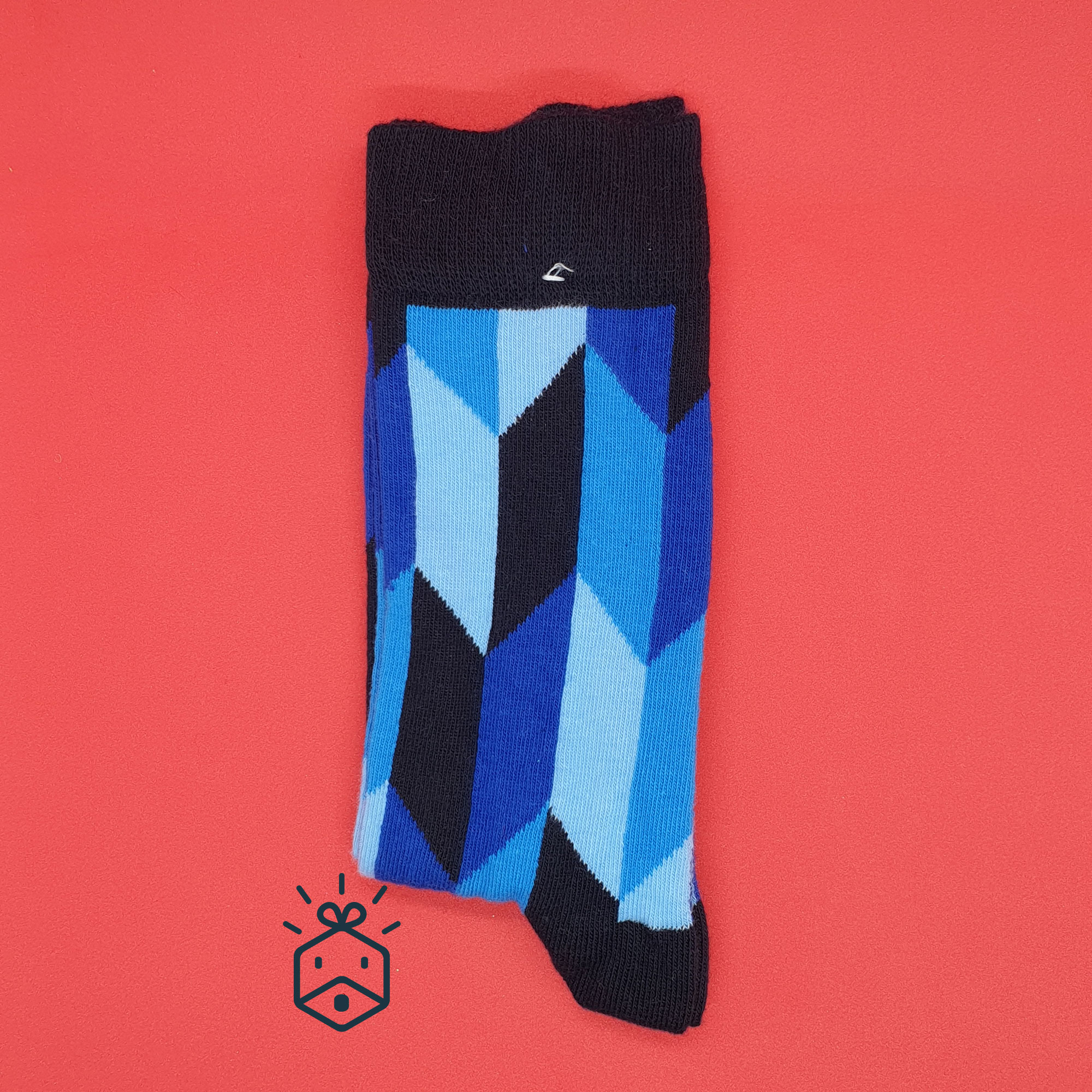 Funky Socks | Blue Shapes