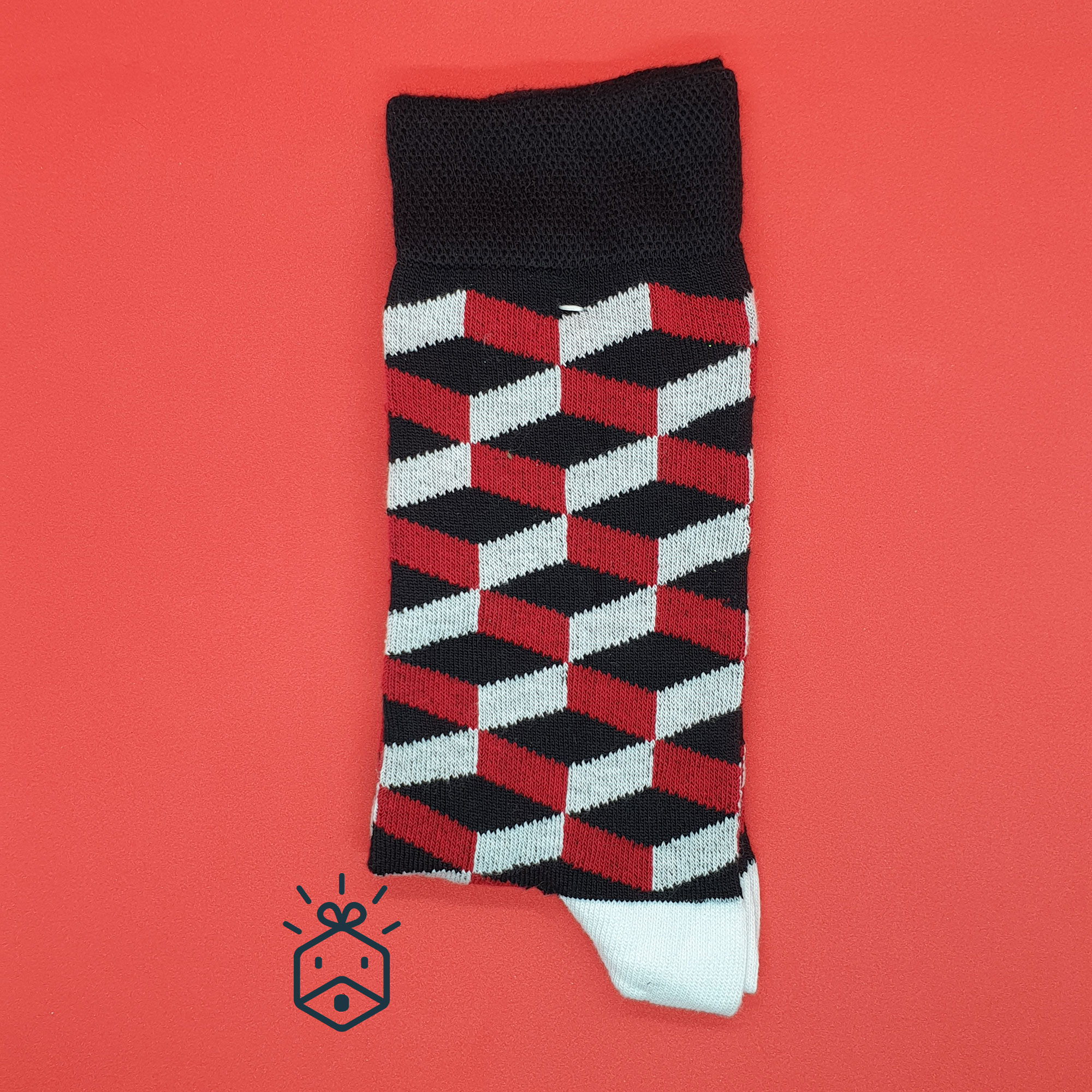 Funky Socks | Red and Black