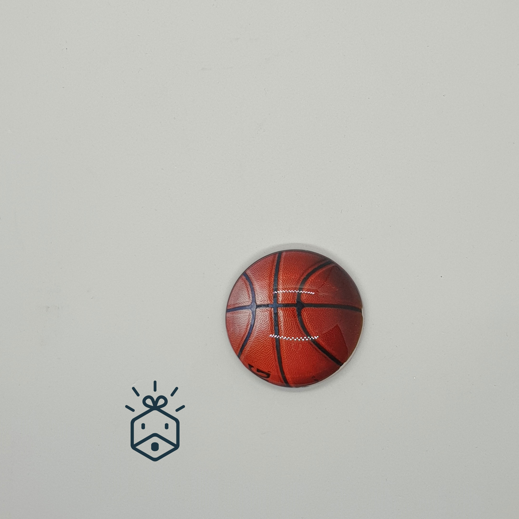 Glass Refrigirator Magnet | Basketball 1