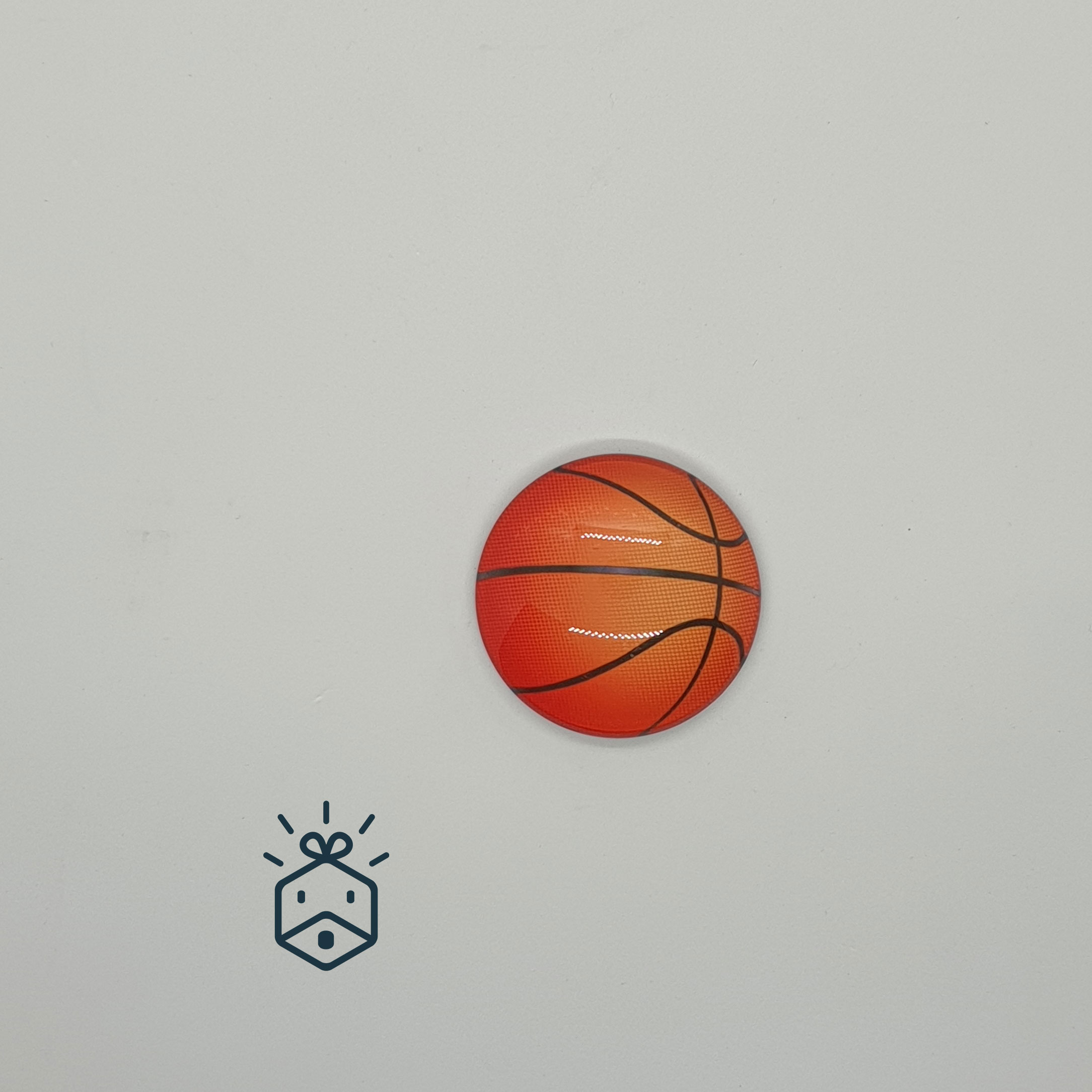 Glass Refrigirator Magnet | Basketball 2