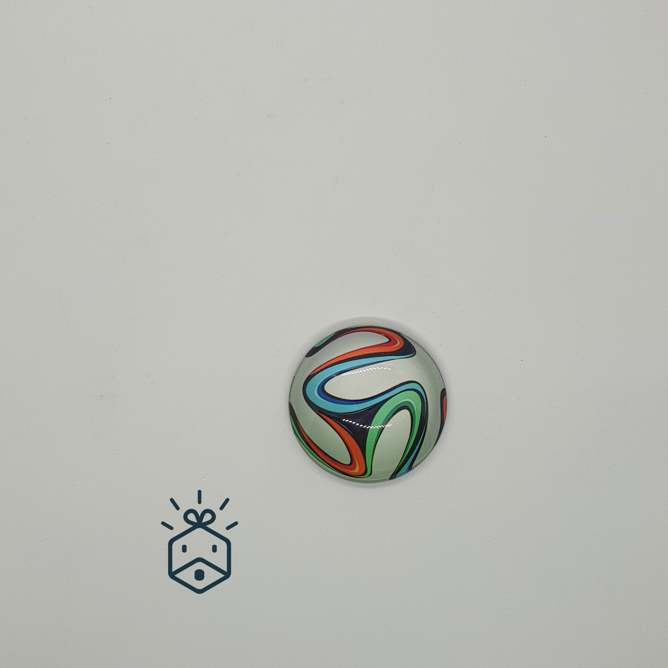 Glass Refrigirator Magnet | Football 2