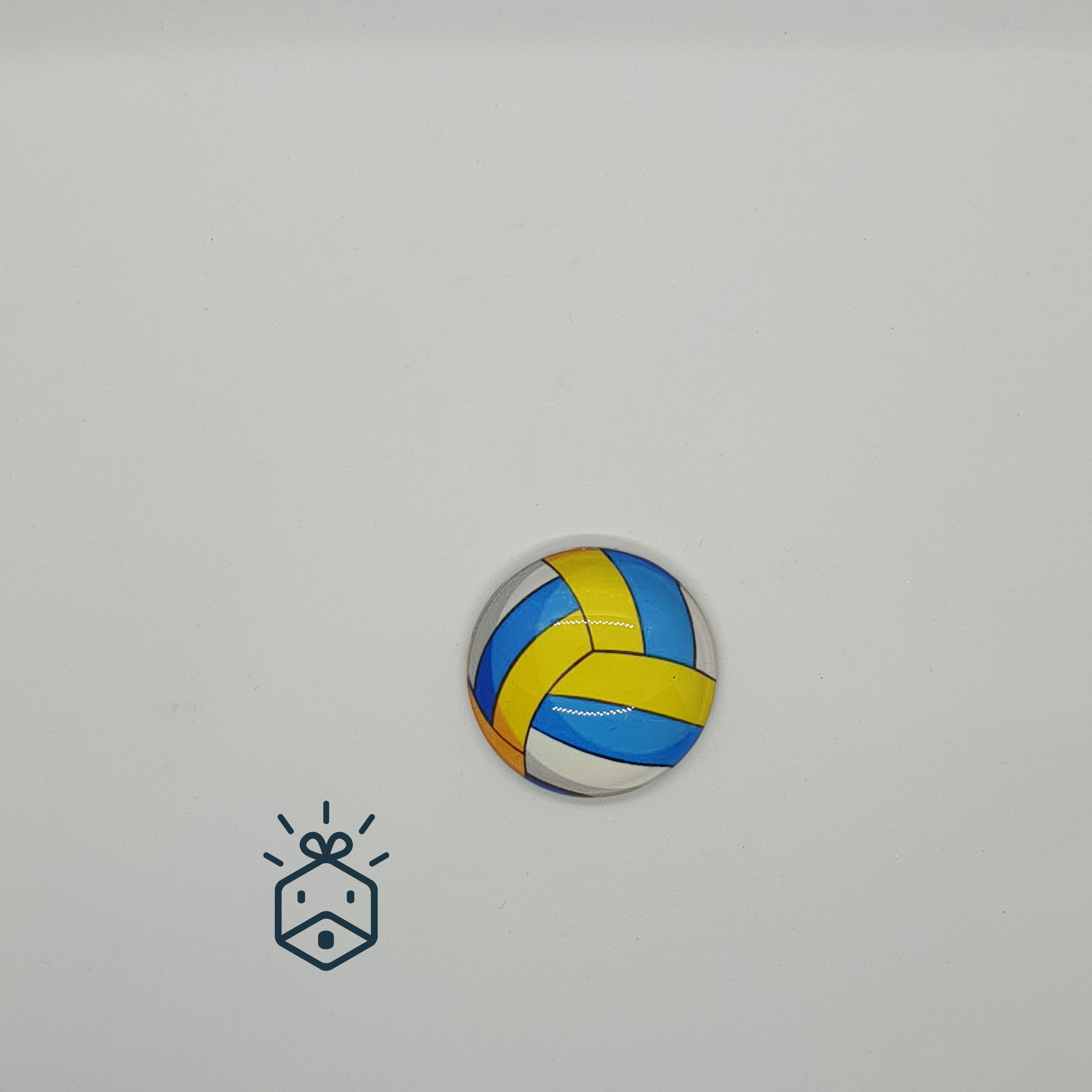 Glass Refrigirator Magnet | Volleyball 1