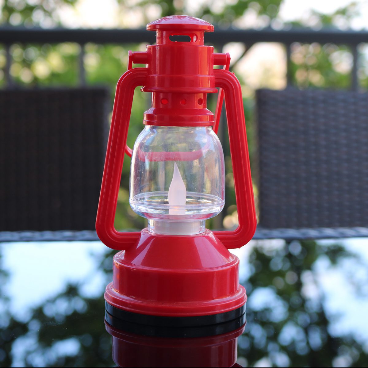 Ramadan Lantern - Colorful - Red - 15cm