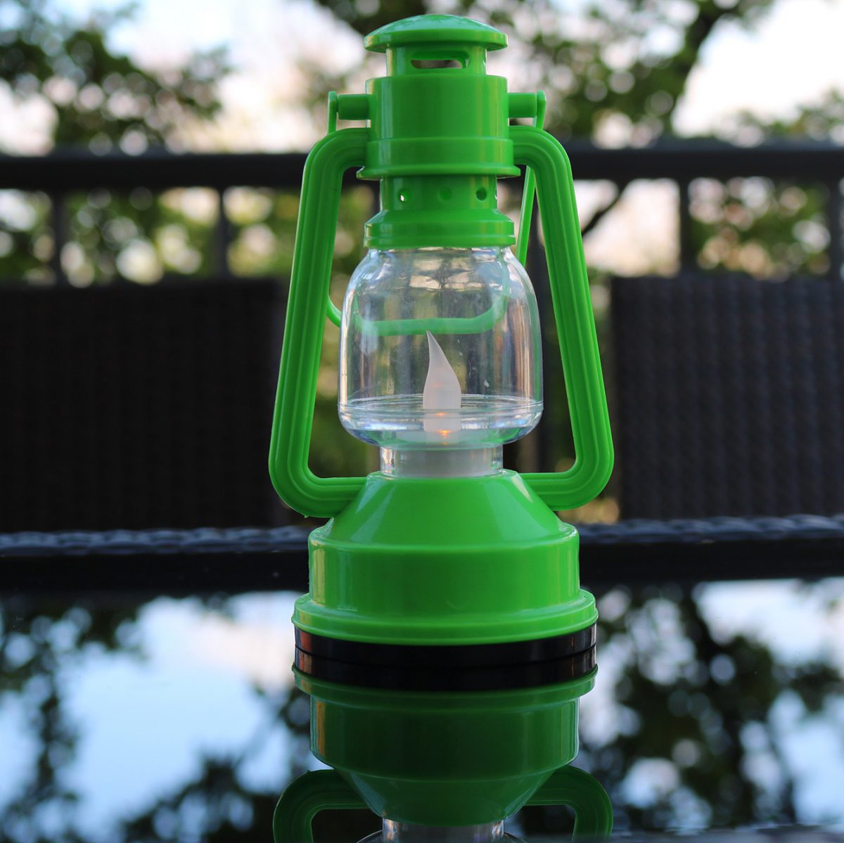 Ramadan Lantern - Colorful - Green- 15cm