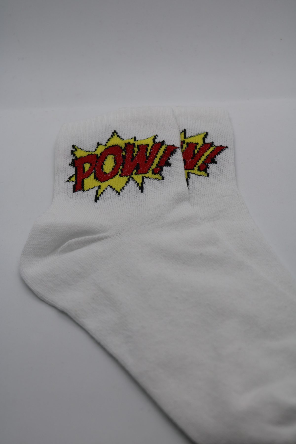 Funky Socks | Pow - White